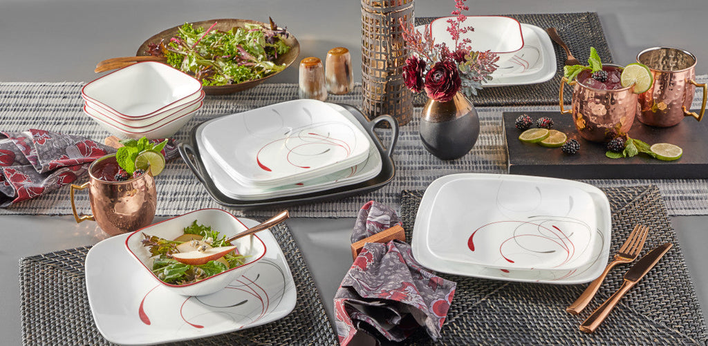 Corelle® Square Splendor 12-piece Dinnerware Set. Service for 4