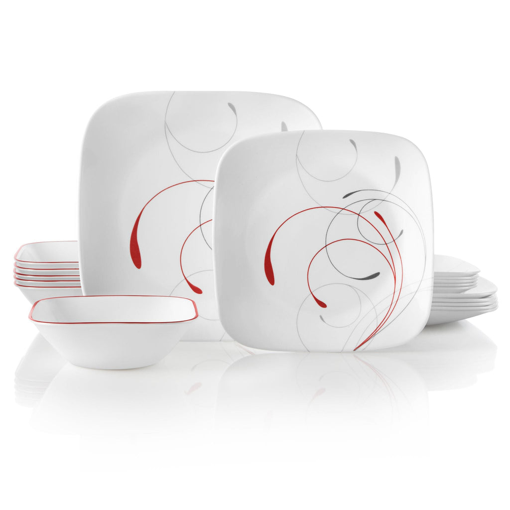 Corelle® Square Splendor 18-piece Dinnerware Set. Service for 6