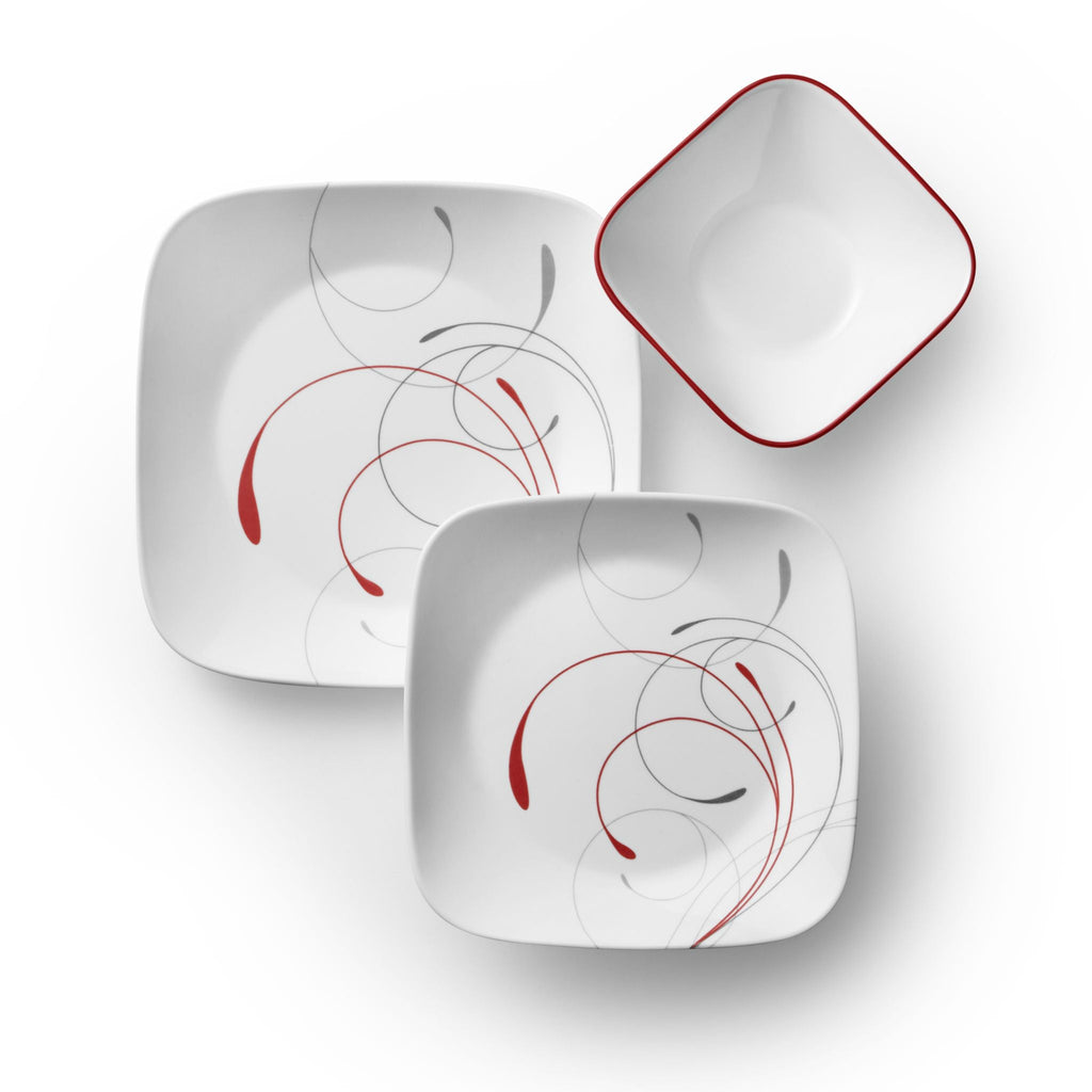 Corelle® Square Splendor 18-piece Dinnerware Set. Service for 6