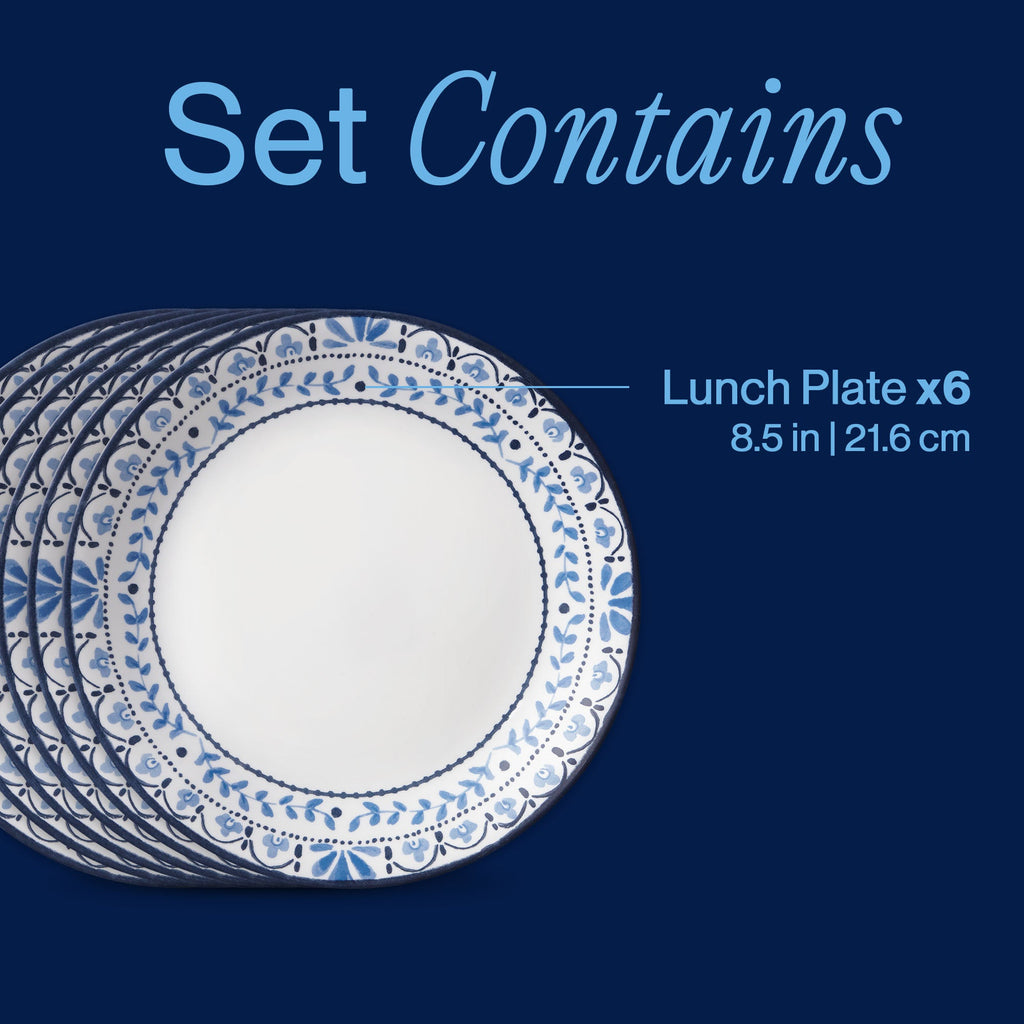 Corelle® Portofino 8.5 Salad Plates. 6-pack