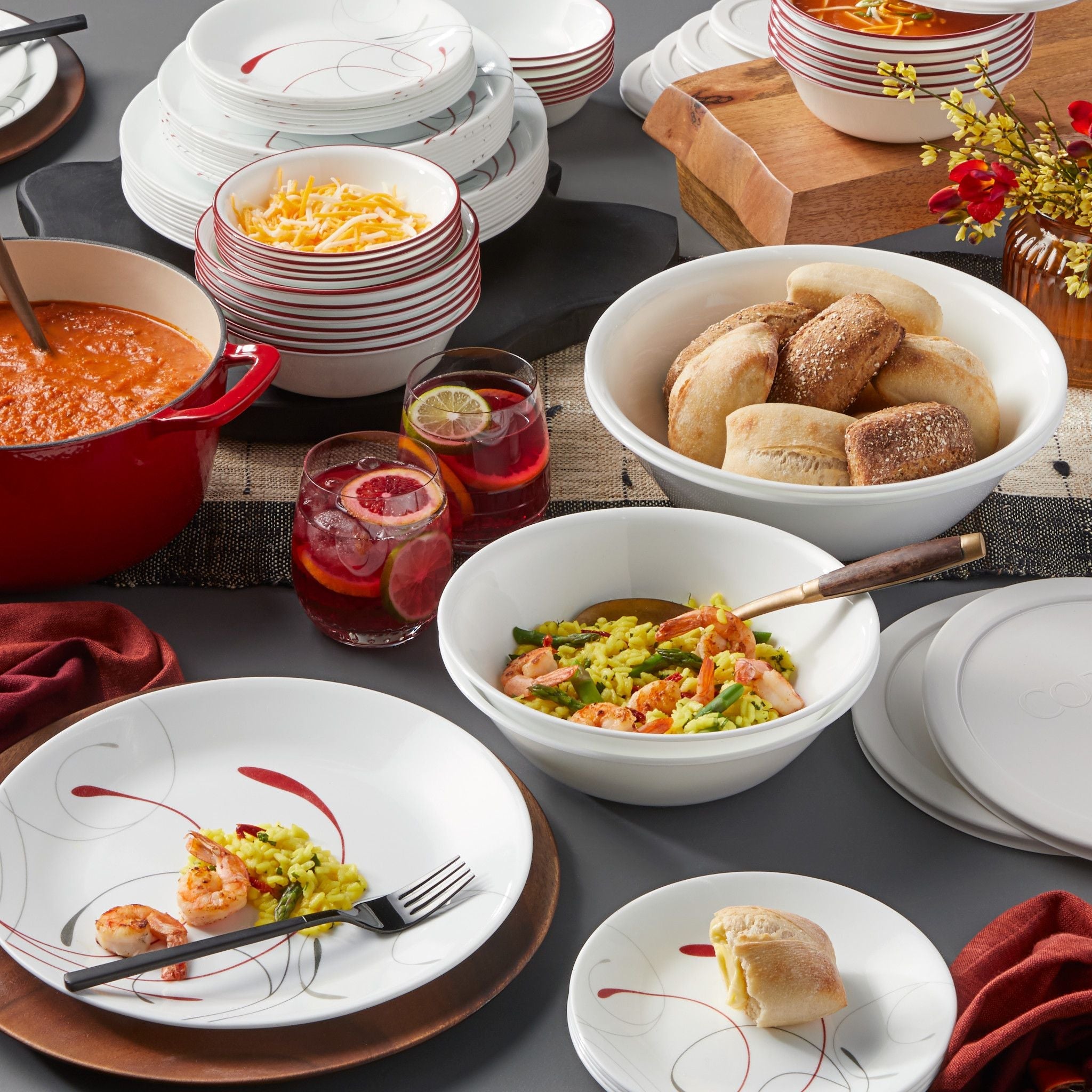 Corelle® Classic Splendor 78-piece Dinnerware Set. Service for 12
