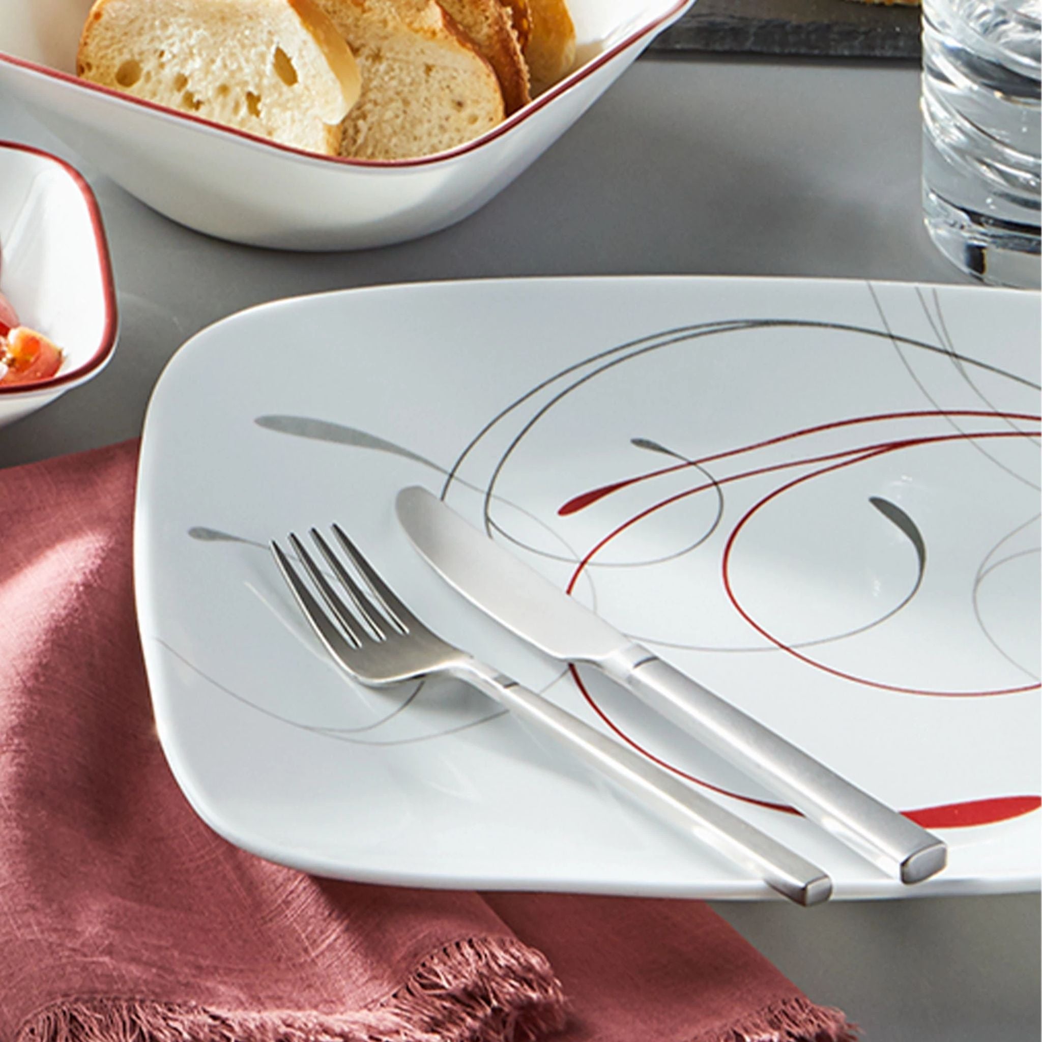 Corelle® Square Splendor 12-piece Dinnerware Set. Service for 4