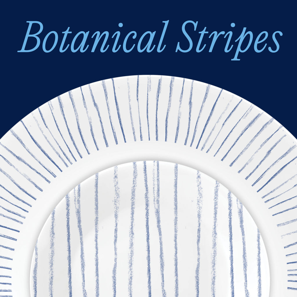 Corelle® Nautical Stripes 18-piece Dinnerware Set. Service for 6