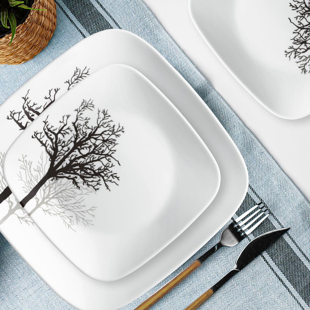 Corelle® Timber Shadows 18-piece Dinnerware Set. Service for 6