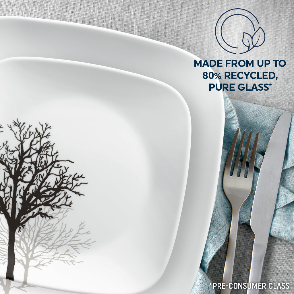 Corelle® Timber Shadows 18-piece Dinnerware Set. Service for 6