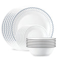 Corelle® Caspian Lace 18-piece Dinnerware Set. Service for 6