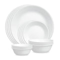 Corelle® Winter Frost White 16-piece Mugless Dinnerware Set. Service for 4