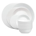 Corelle® Shimmering White 32-piece Dinnerware Set. Service for 8