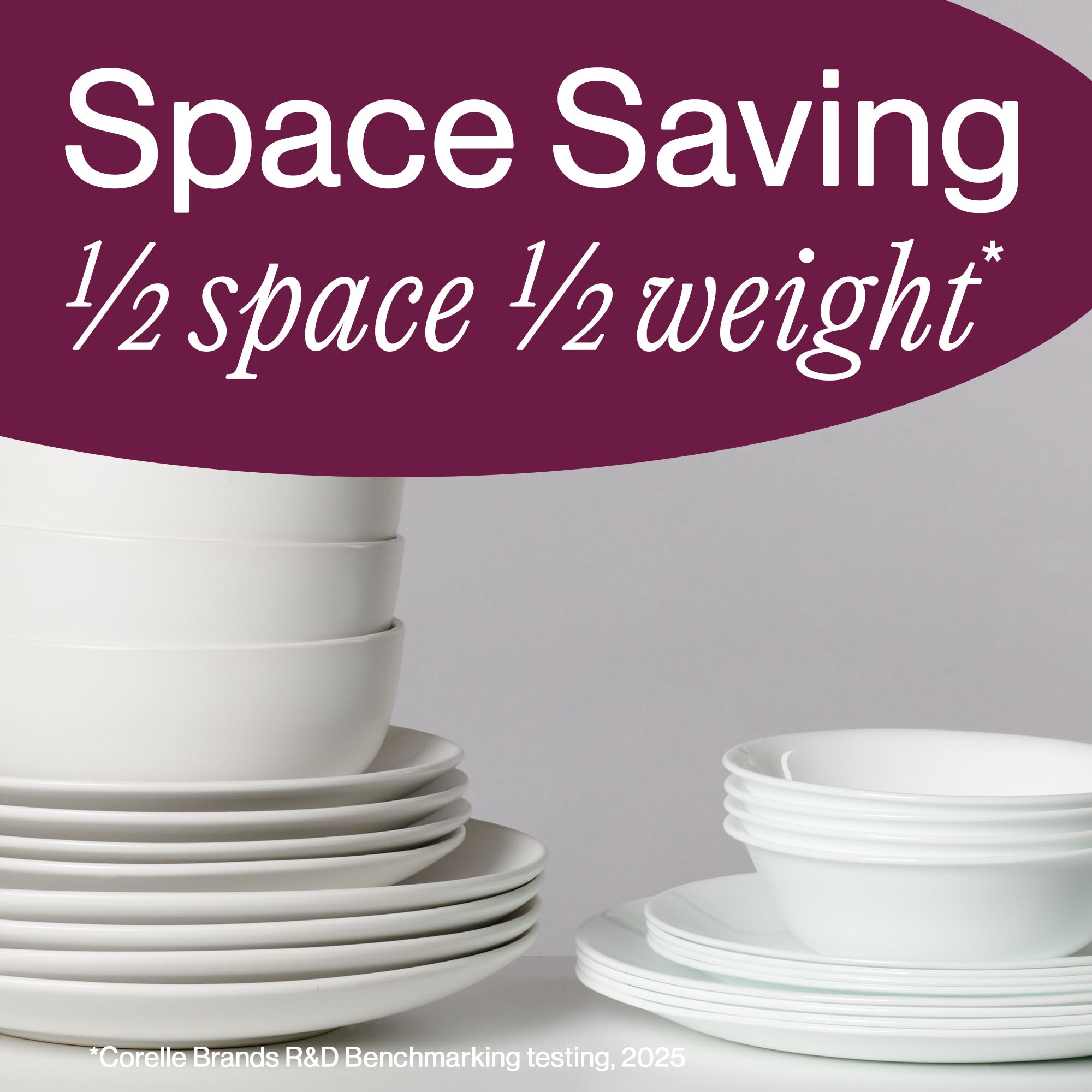 Corelle® Shimmering White 32-piece Dinnerware Set. Service for 8