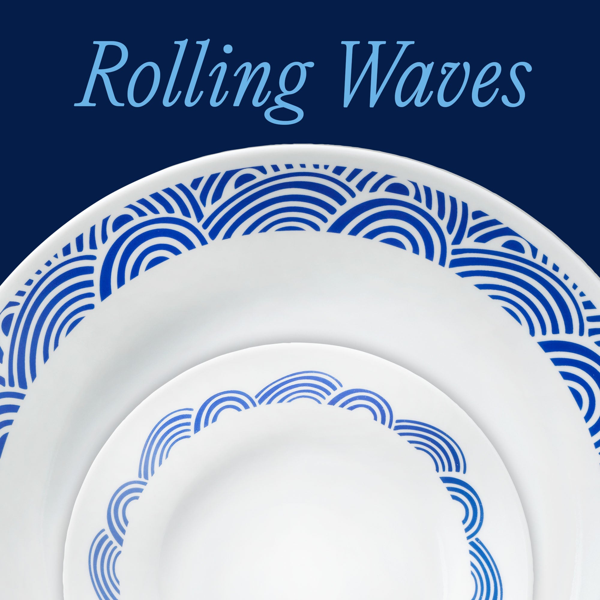Corelle® Rolling Waves 12-piece Dinnerware Set. Service for 4