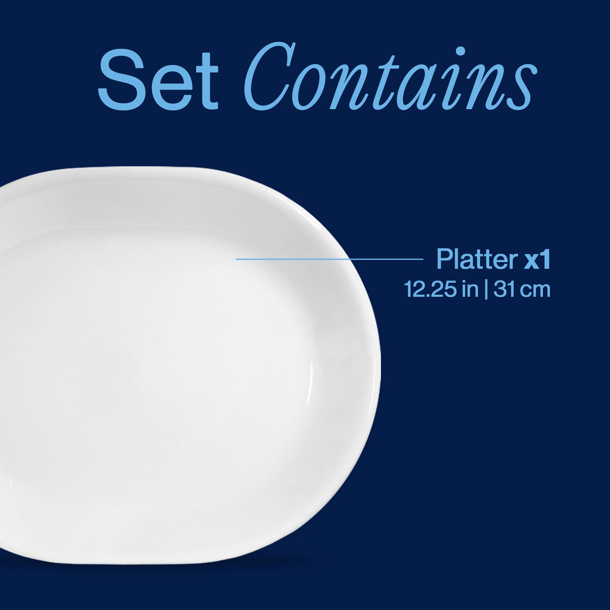 Corelle® Winter Frost White 12.25 Serving Platter
