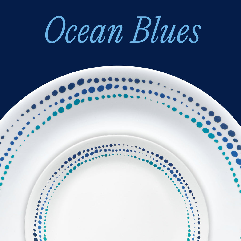Corelle® Ocean Blues 18-piece Dinnerware Set. Service for 6