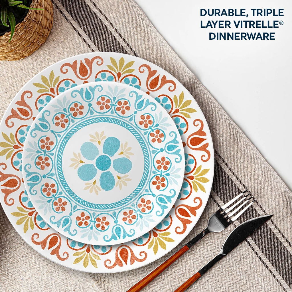 Corelle® Global Collection Terracotta Dreams 18-piece Dinnerware Set. Service for 6