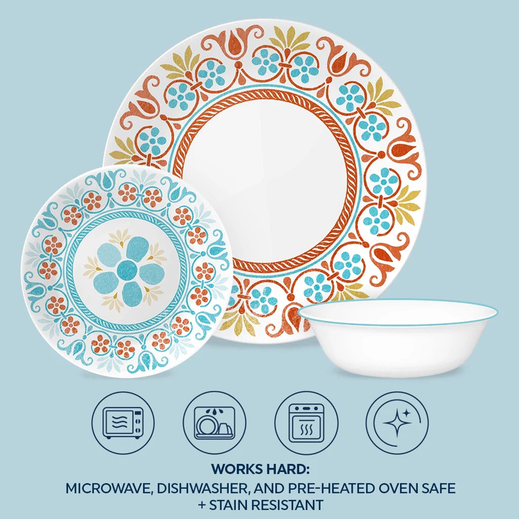 Corelle® Global Collection Terracotta Dreams 18-piece Dinnerware Set. Service for 6