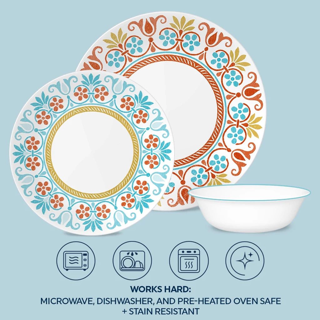Corelle® Global Collection Terracotta Dreams 12-piece Dinnerware Set. Service for 4