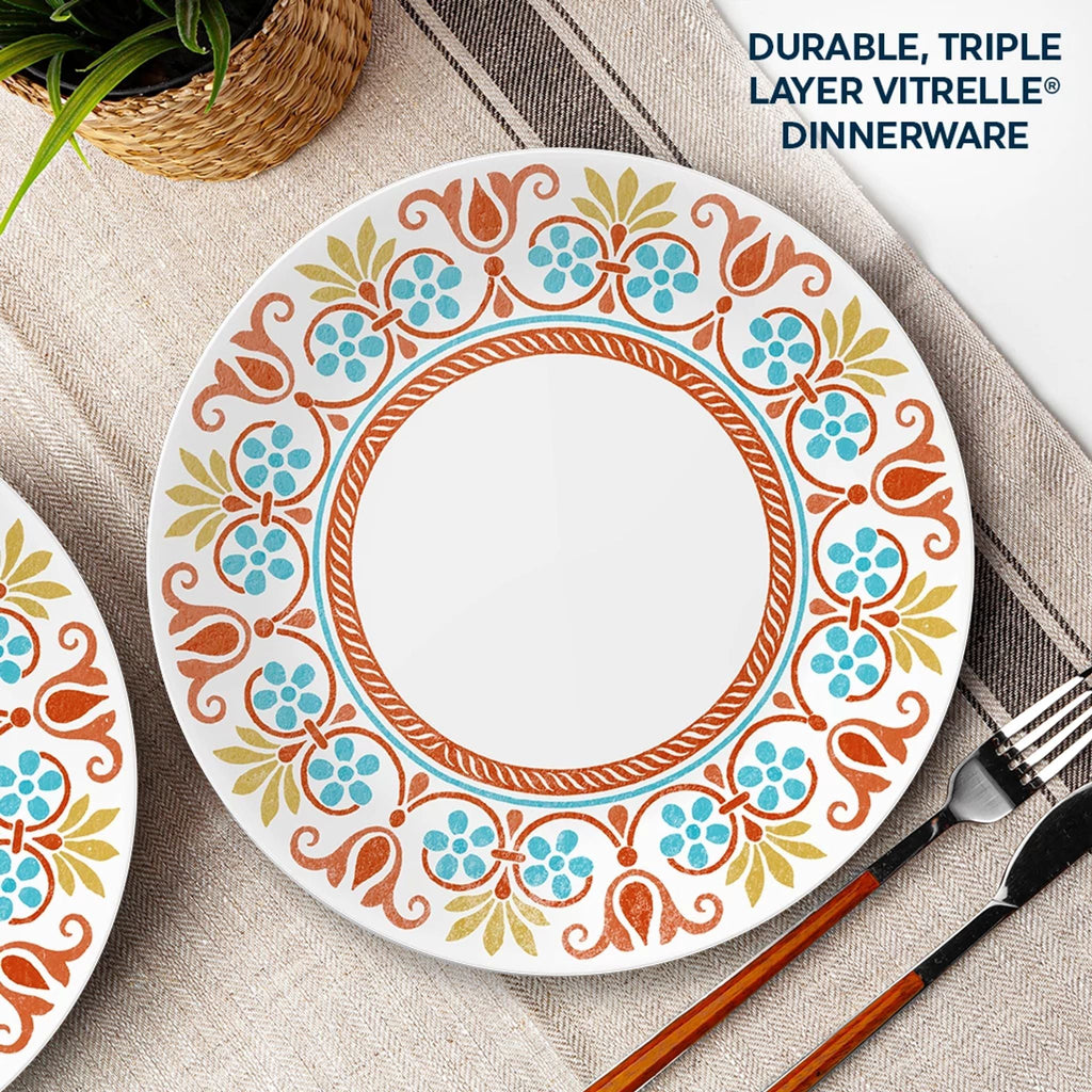 Corelle® Global Collection Terracotta Dreams 10.25 Dinner Plates. 6-pack
