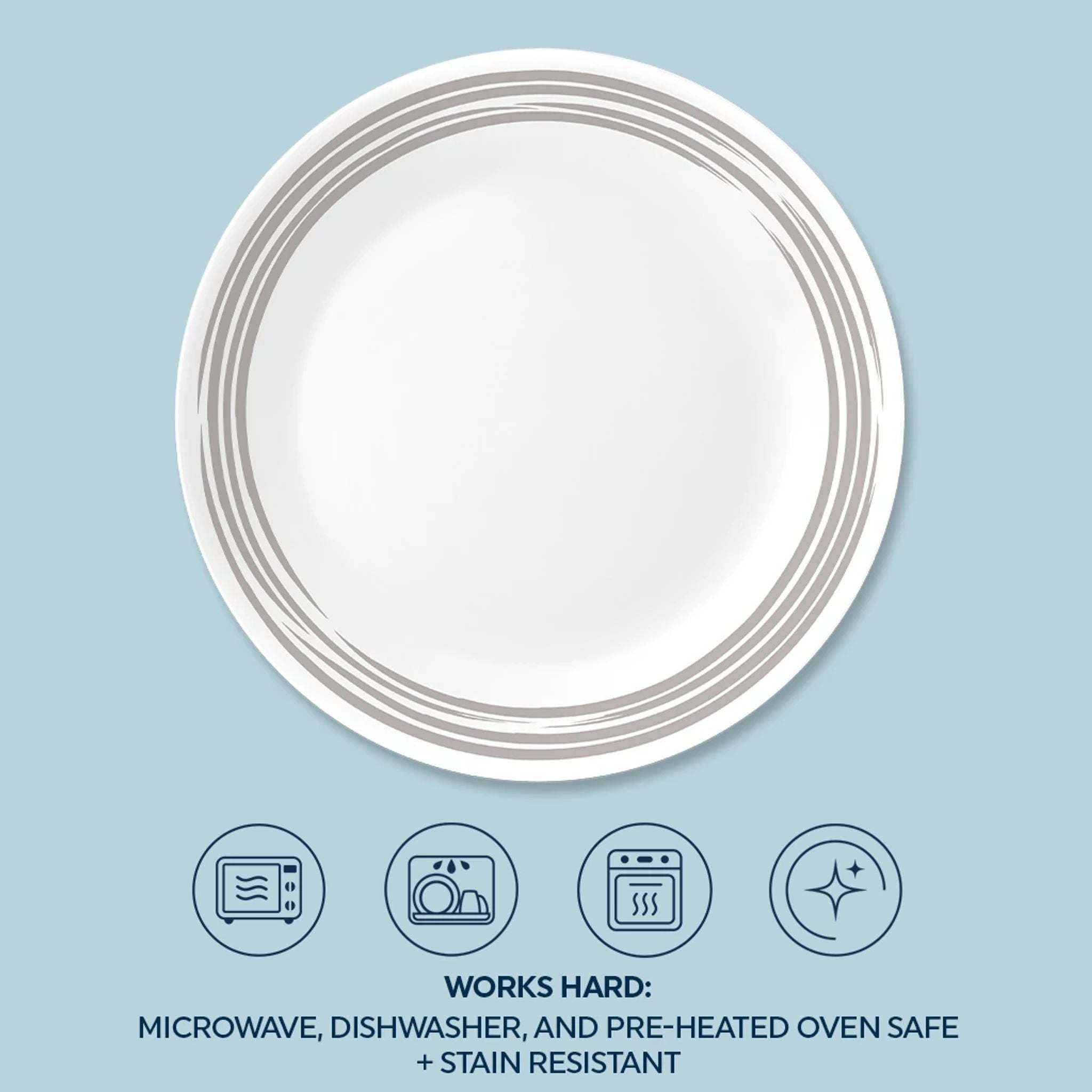 Corelle® Brushed Silver 8.5 Salad Plate