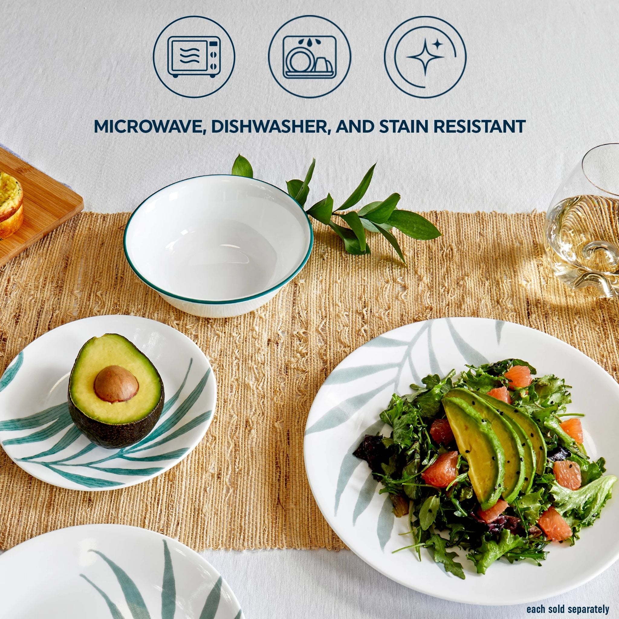 Corelle® Solar Print 6.75 Appetizer Plate. EXCLUSIVE
