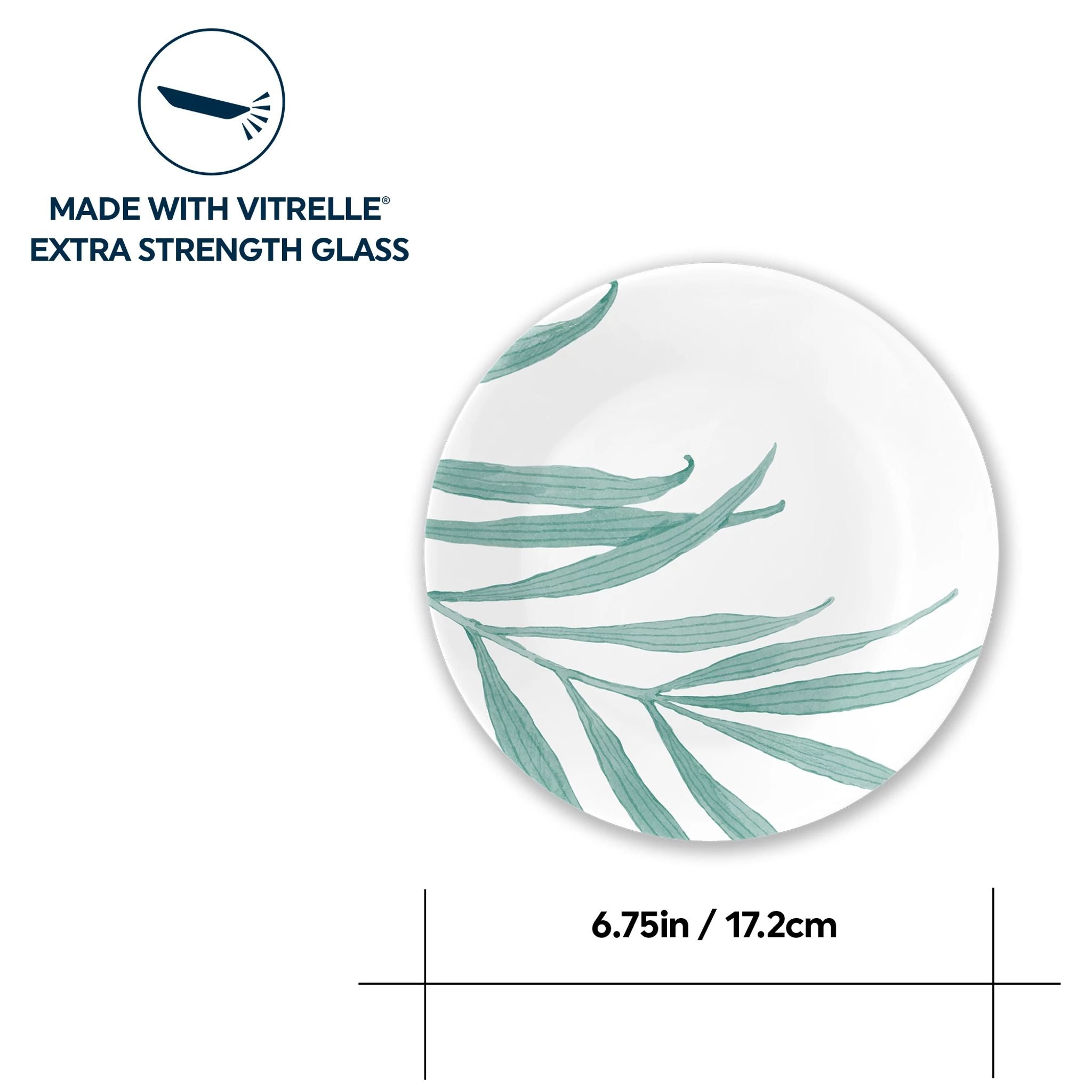Corelle® Solar Print 6.75 Appetizer Plate. EXCLUSIVE