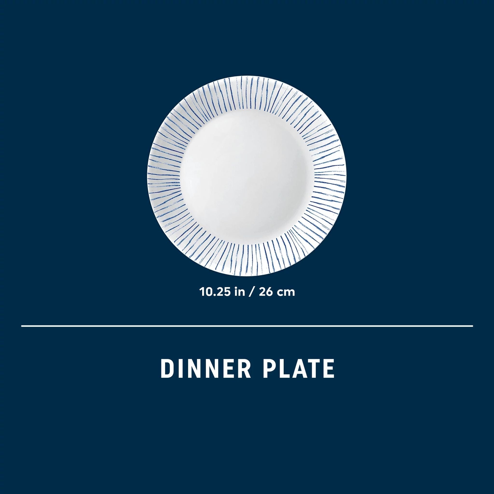 Corelle® Botanical Stripes 10.25 Dinner Plate