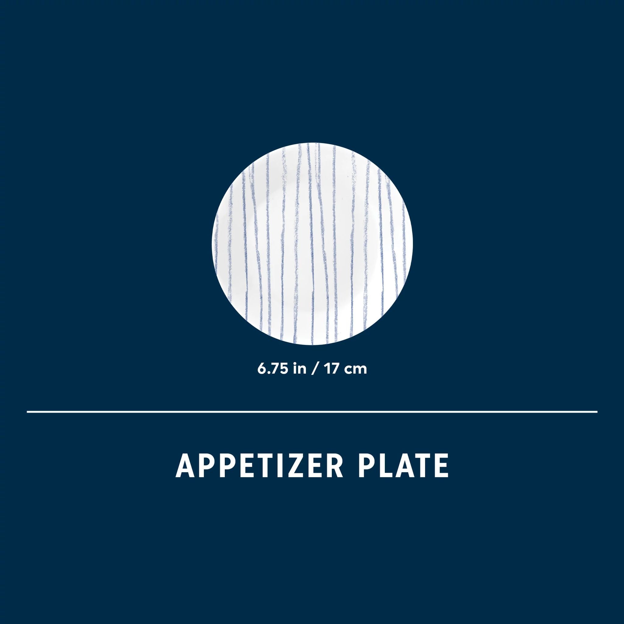 Corelle® Botanical Stripes 6.75 Appetizer Plate