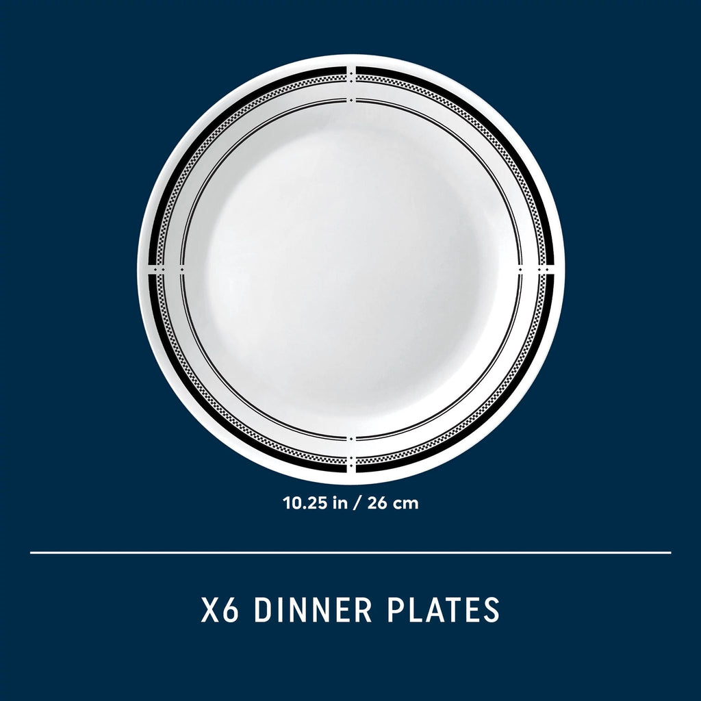 Corelle® Brasserie 10.25 Dinner Plates. 6-pack
