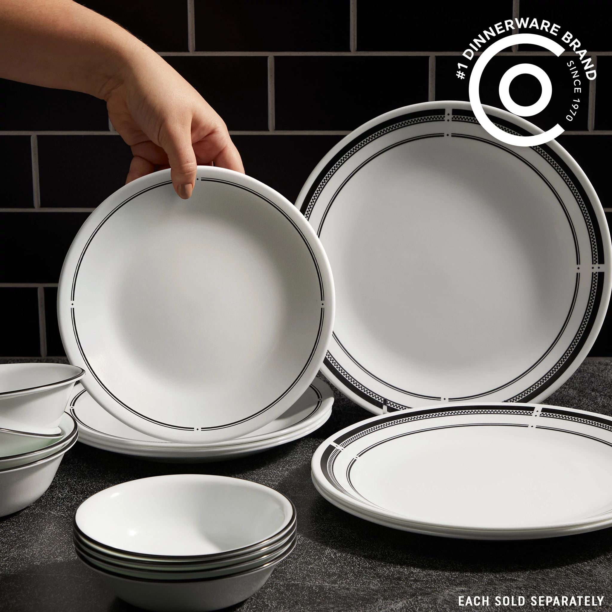 Corelle® Brasserie 8.5 Salad Plate. 6-pack
