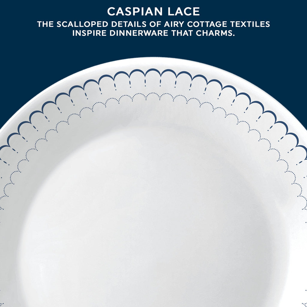Corelle® Caspian Lace 66-piece Dinnerware Set. Service for 12