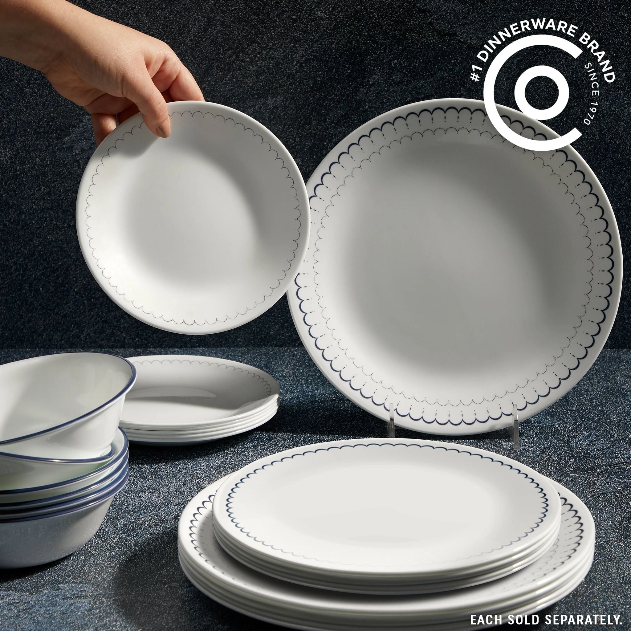 Corelle® Caspian Lace 8.5 Salad Plate