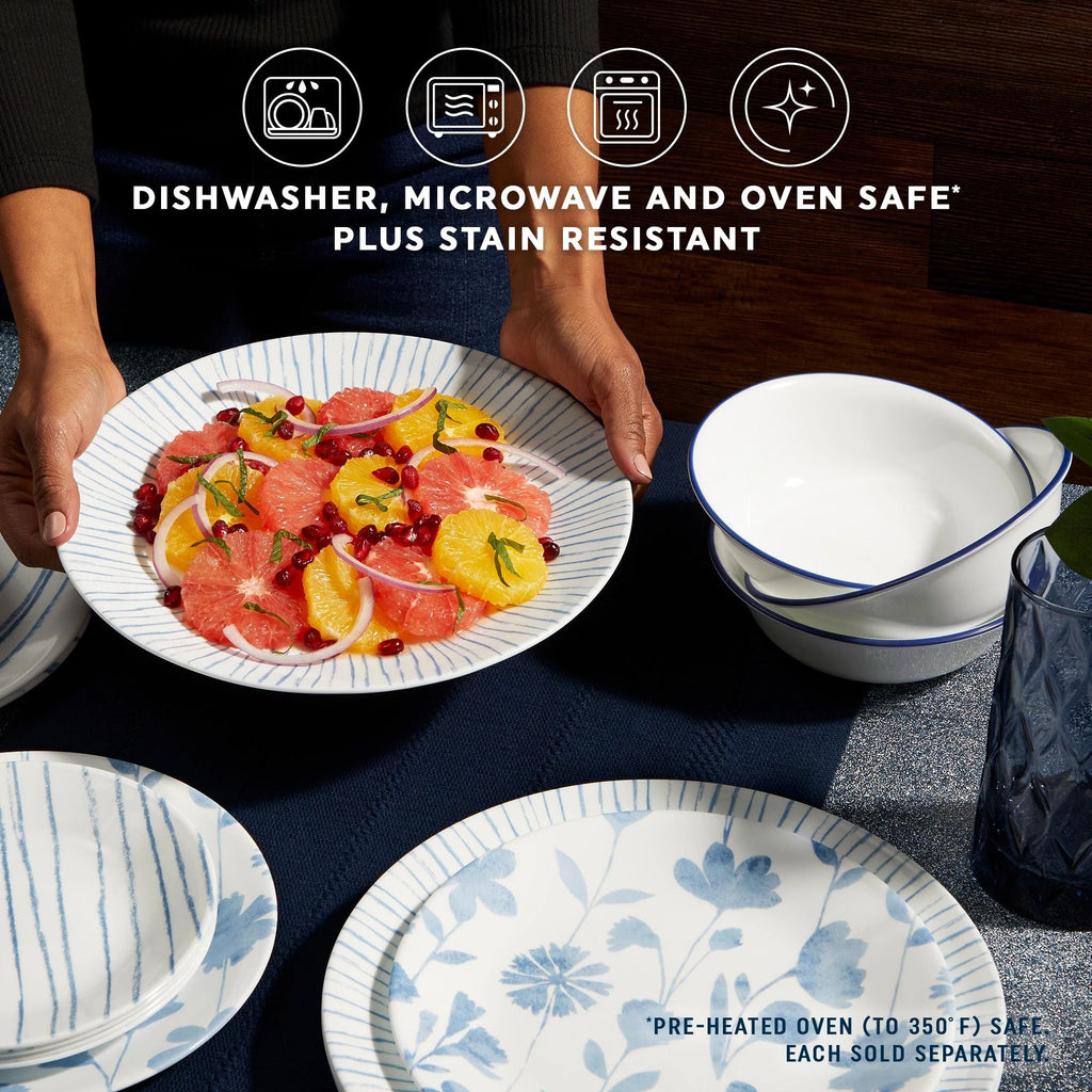 Corelle® Botanical Stripes 18-ounce Cereal Bowls. 6-pack
