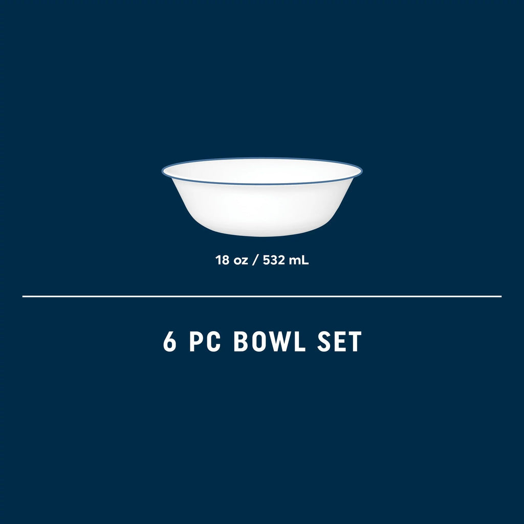 Corelle® Botanical Stripes 18-ounce Cereal Bowls. 6-pack