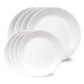 Corelle® Shimmering White Salad and Dinner Plates Set. 8-pack
