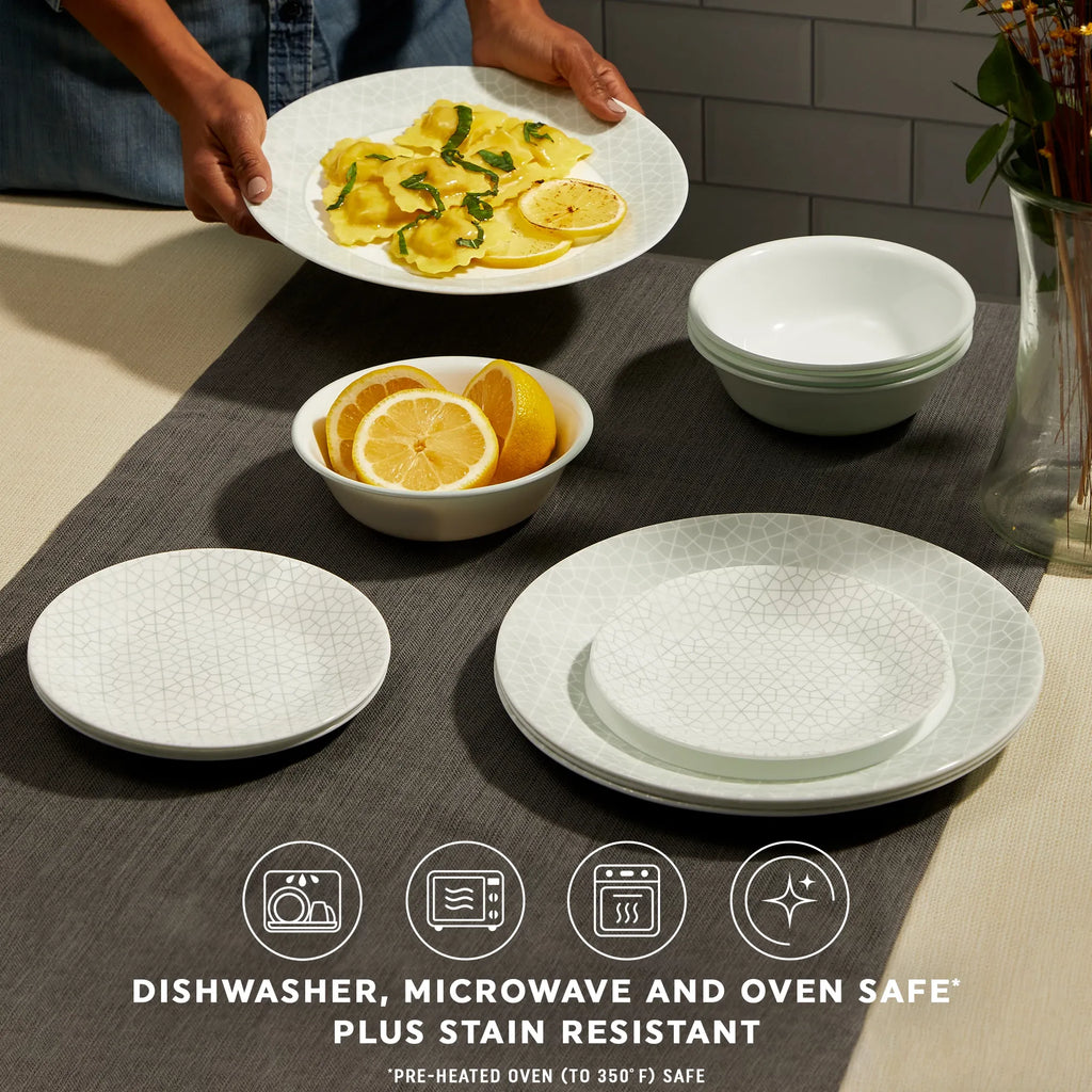 Corelle® Knox 12-piece Dinnerware Set. Service for 4