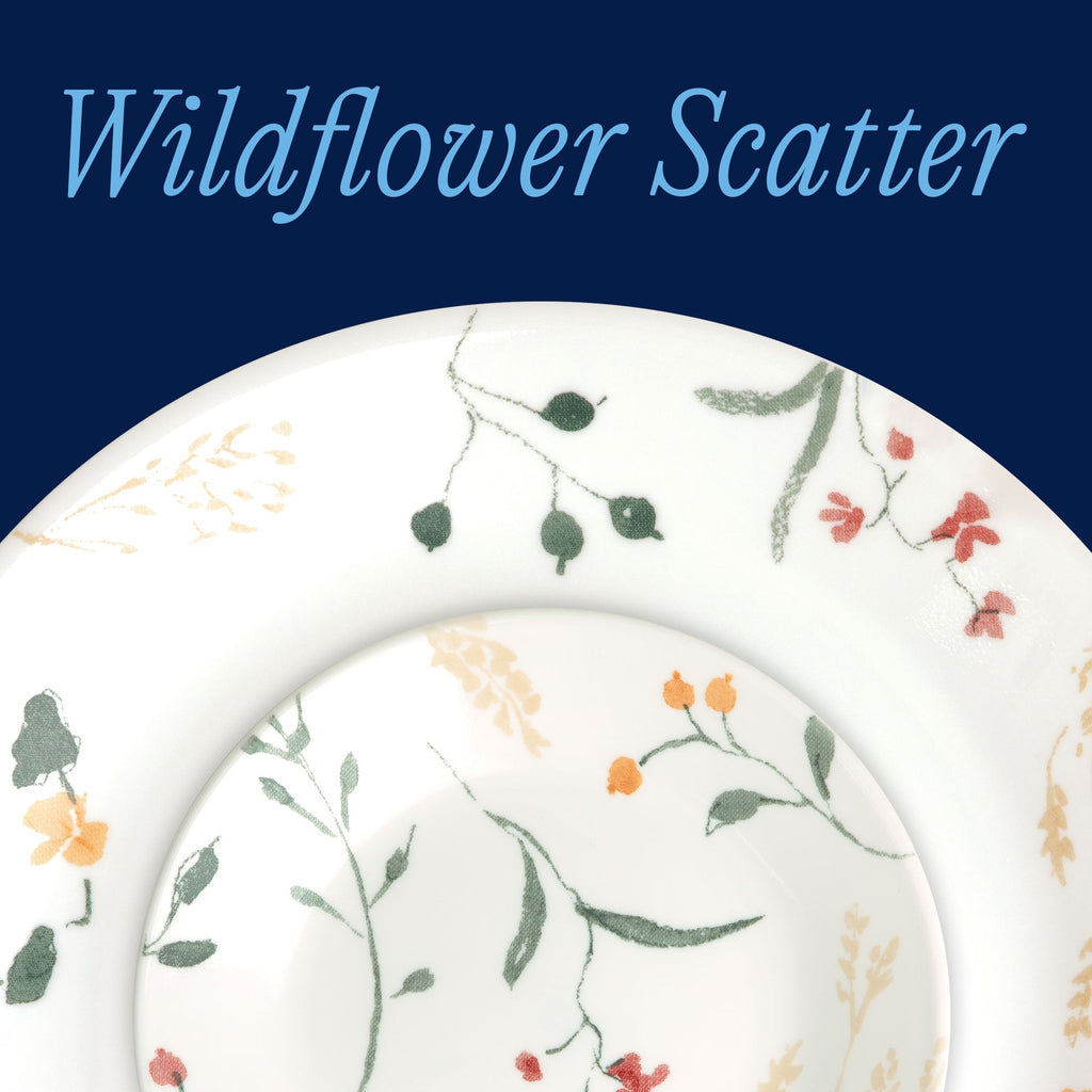 Corelle® Wildflower Scatter 18-piece Dinnerware Set. Service for 6