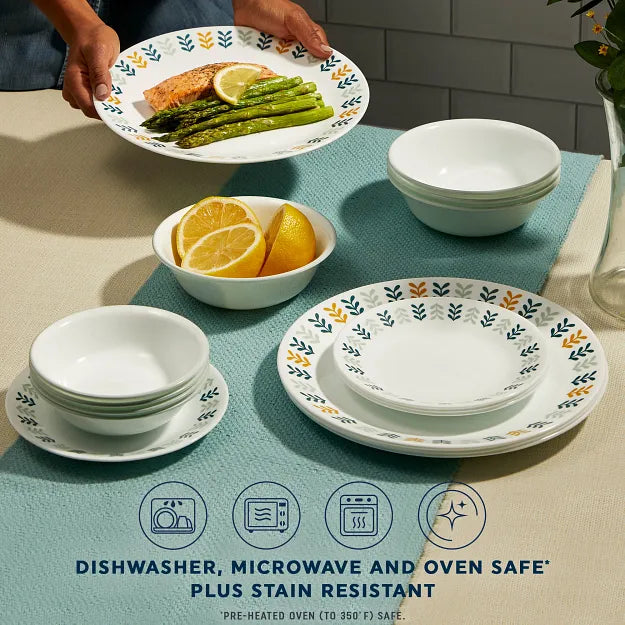 Corelle® Anders 18-piece Dinnerware Set. Service for 6