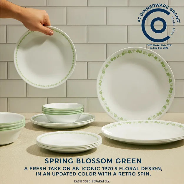 Corelle® Spring Blossom Green 10.25 Dinner Plate