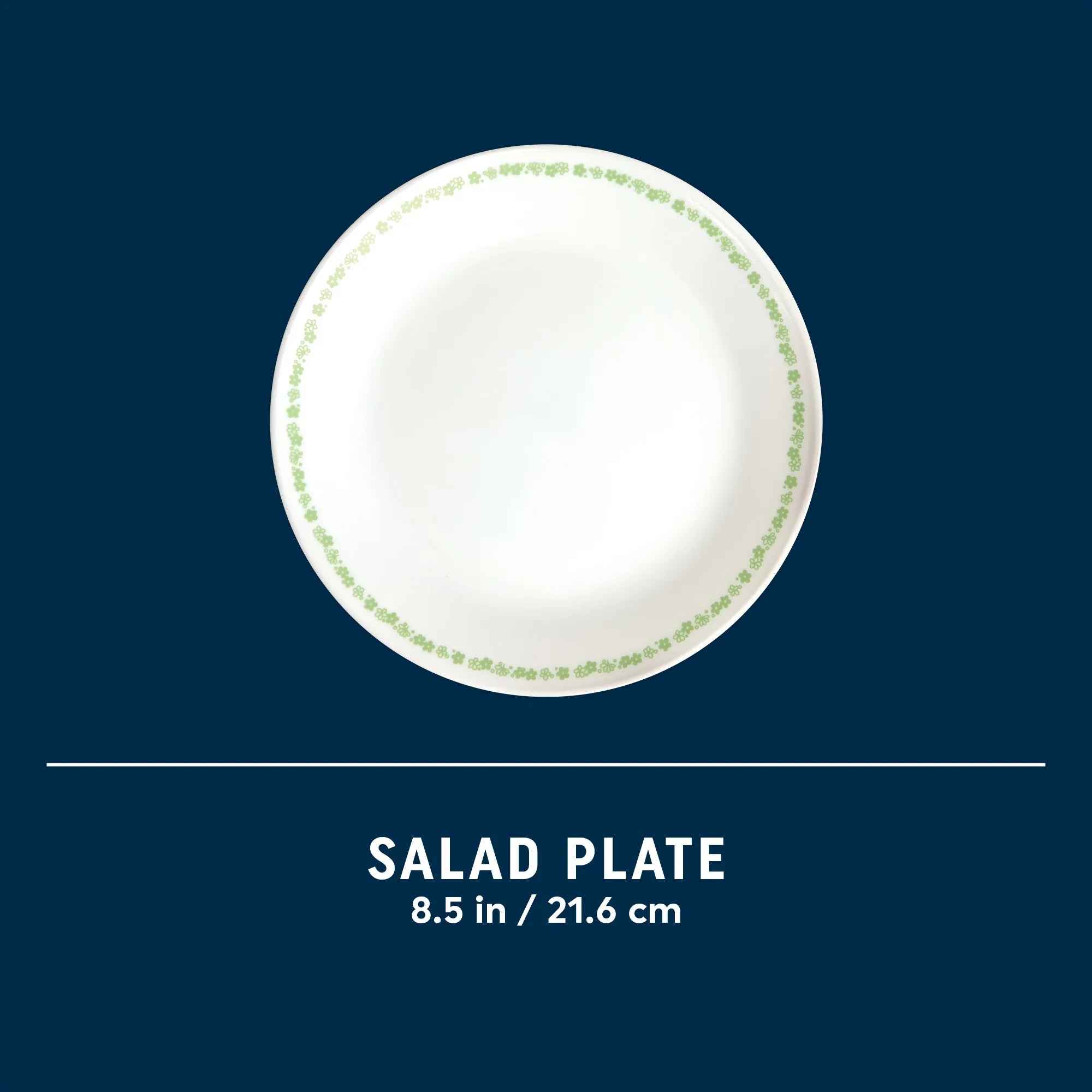 Corelle® Spring Blossom Green 8.5 Salad Plate