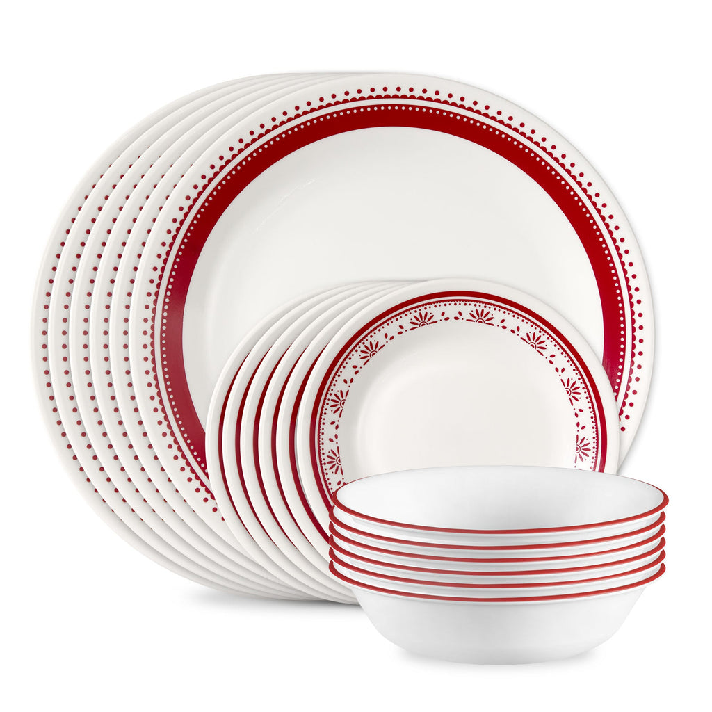Corelle® Sadie 18-piece Dinnerware Set. Service for 6