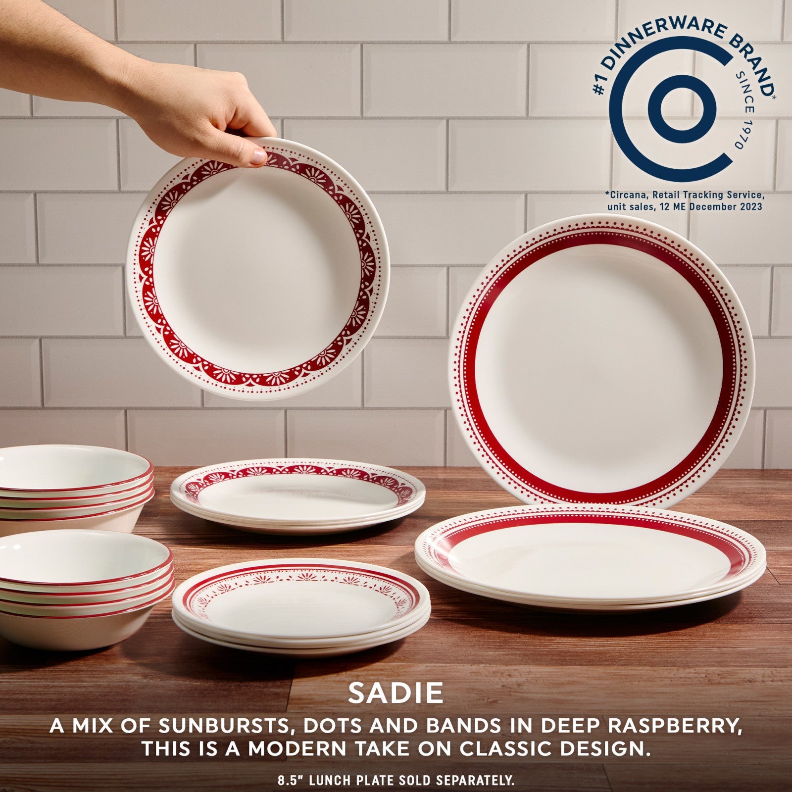 Corelle® Sadie 16-piece Dinnerware Set. Service for 4