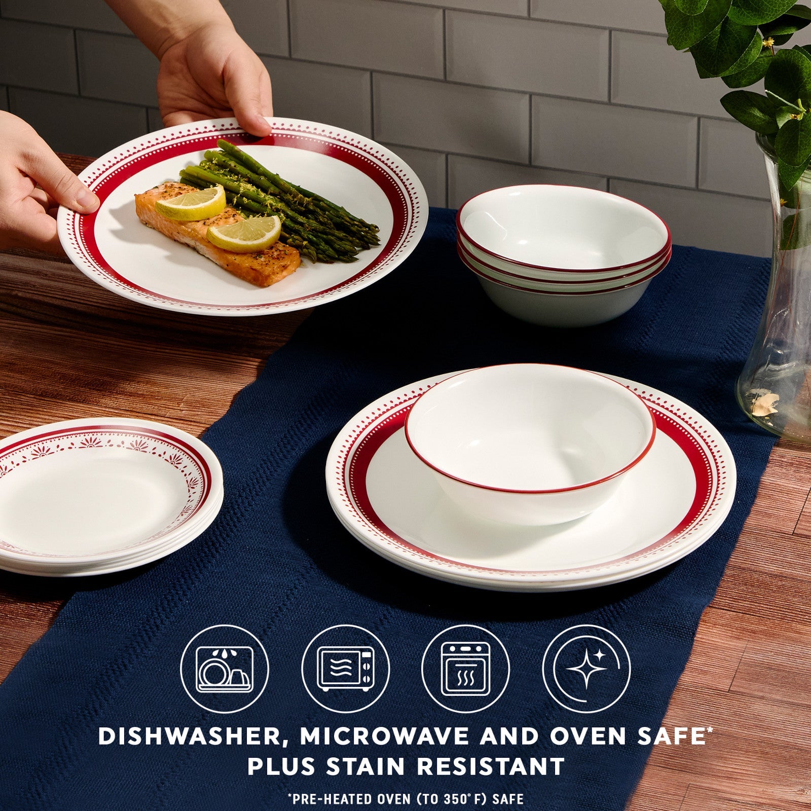 Corelle® Sadie 16-piece Dinnerware Set. Service for 4