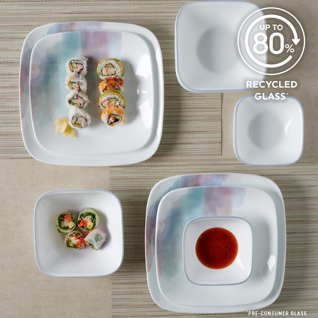 Corelle® Aquarello 16-piece Dinnerware Set. Service for 4