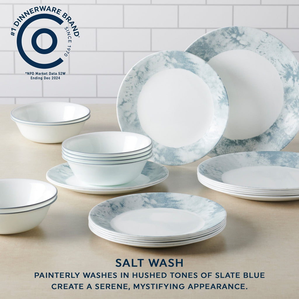 Corelle® Salt Wash 12-piece Dinnerware Set. Service for 4