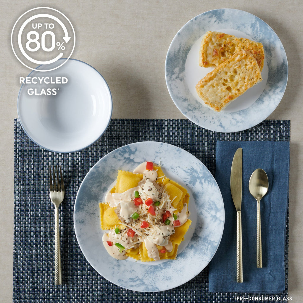 Corelle® Salt Wash 12-piece Dinnerware Set. Service for 4