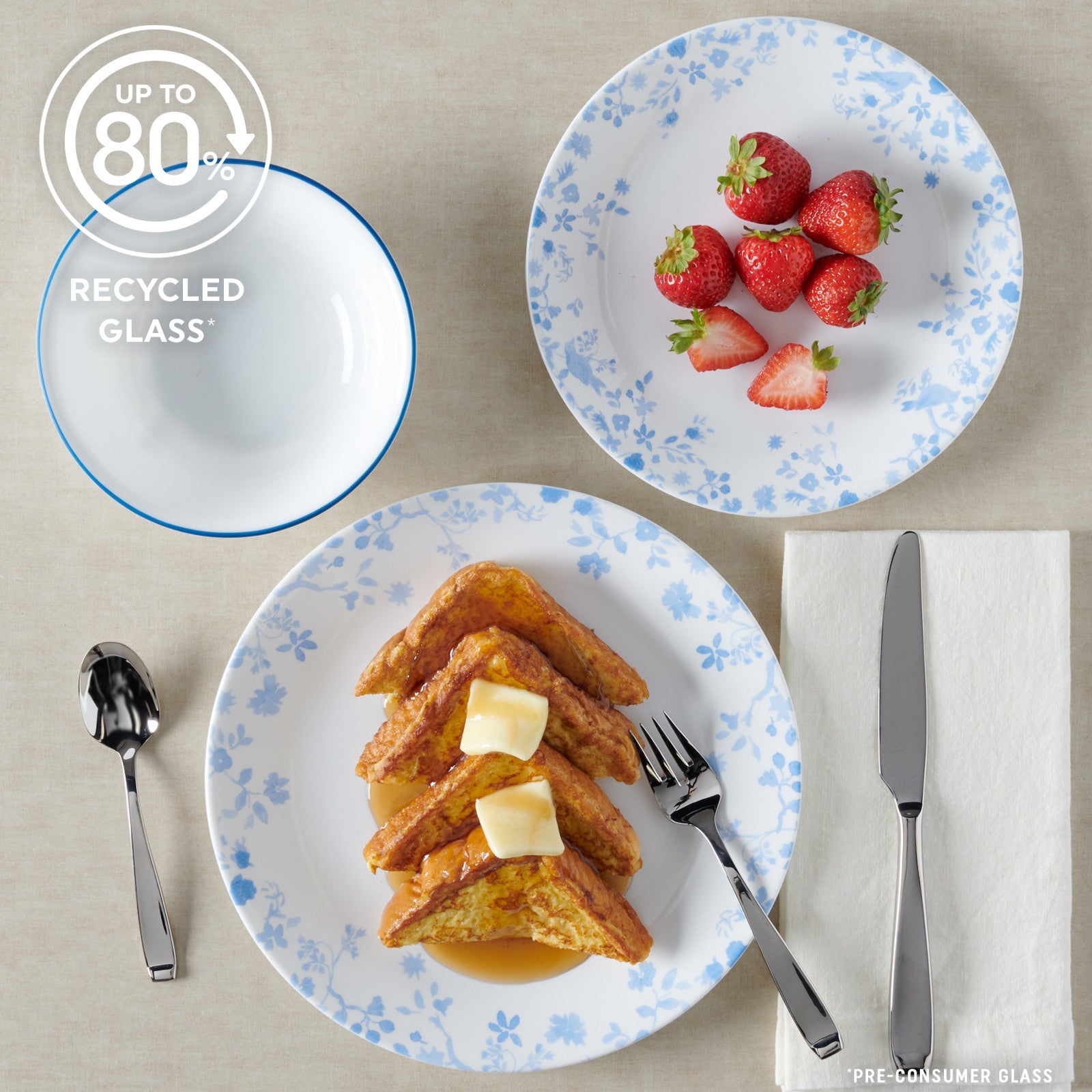 Corelle® Garden Song 12-piece Dinnerware Set. Service for 4