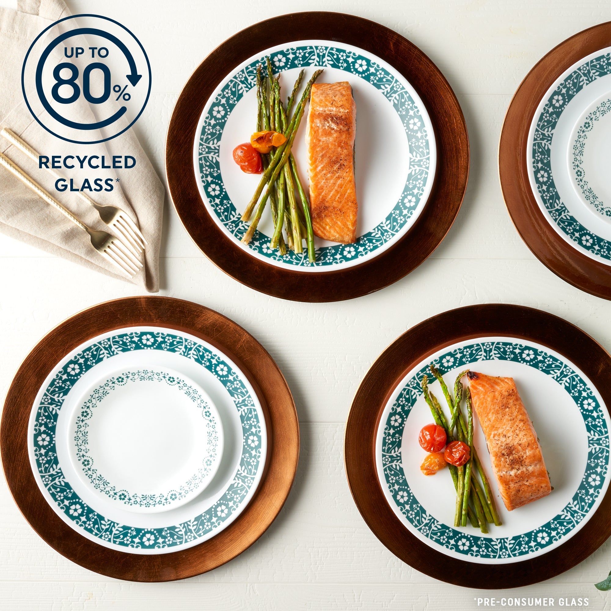Corelle® Penelope 18-piece Dinnerware Set. Service for 6