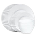 Corelle® Dazzling White Wide Rim 18pc Set. Service for 6