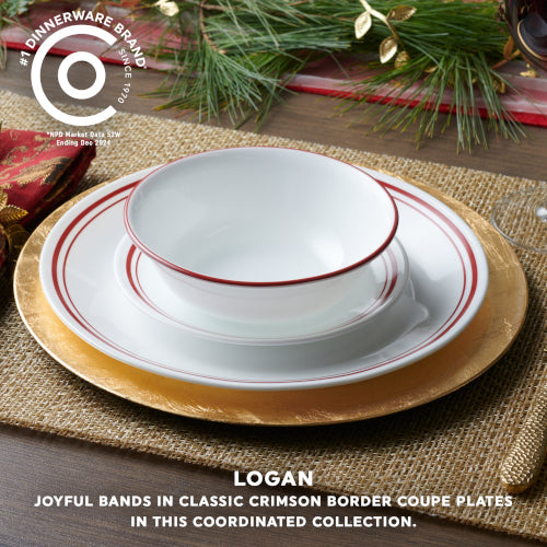 Corelle® Logan 18-pc Dinnerware Set. Service for 6