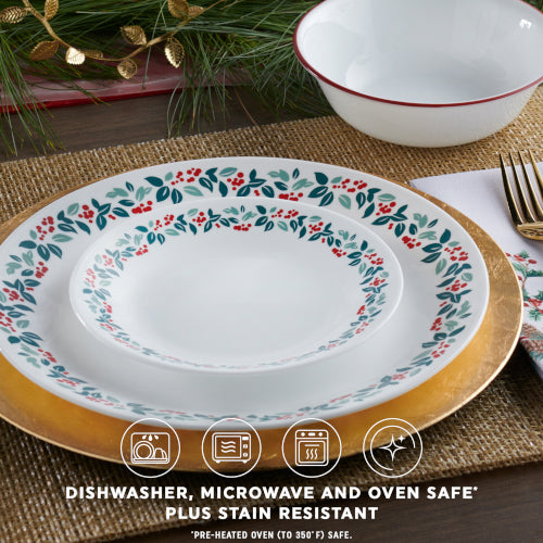 Corelle® Winter Berries 18-pc Dinnerware Set. Service for 6