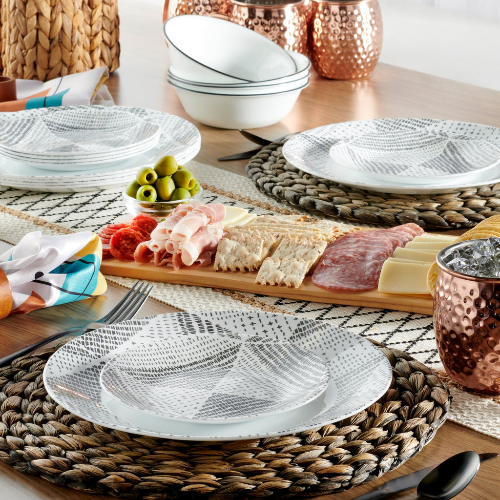 Corelle® Odisha 18-piece Dinnerware Set. Service for 6