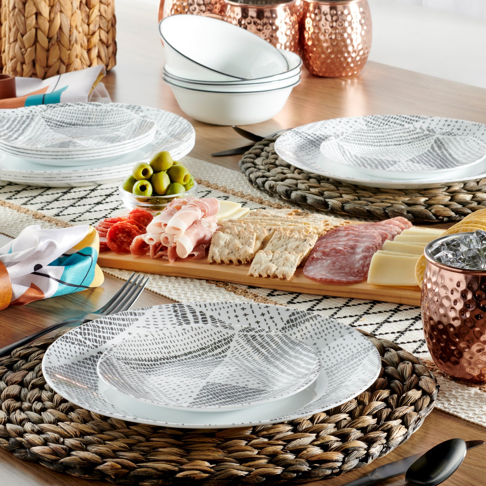 Corelle® Odisha 18-piece Dinnerware Set. Service for 6